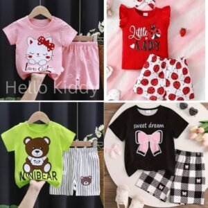 Baby short sleeve t-shirt set